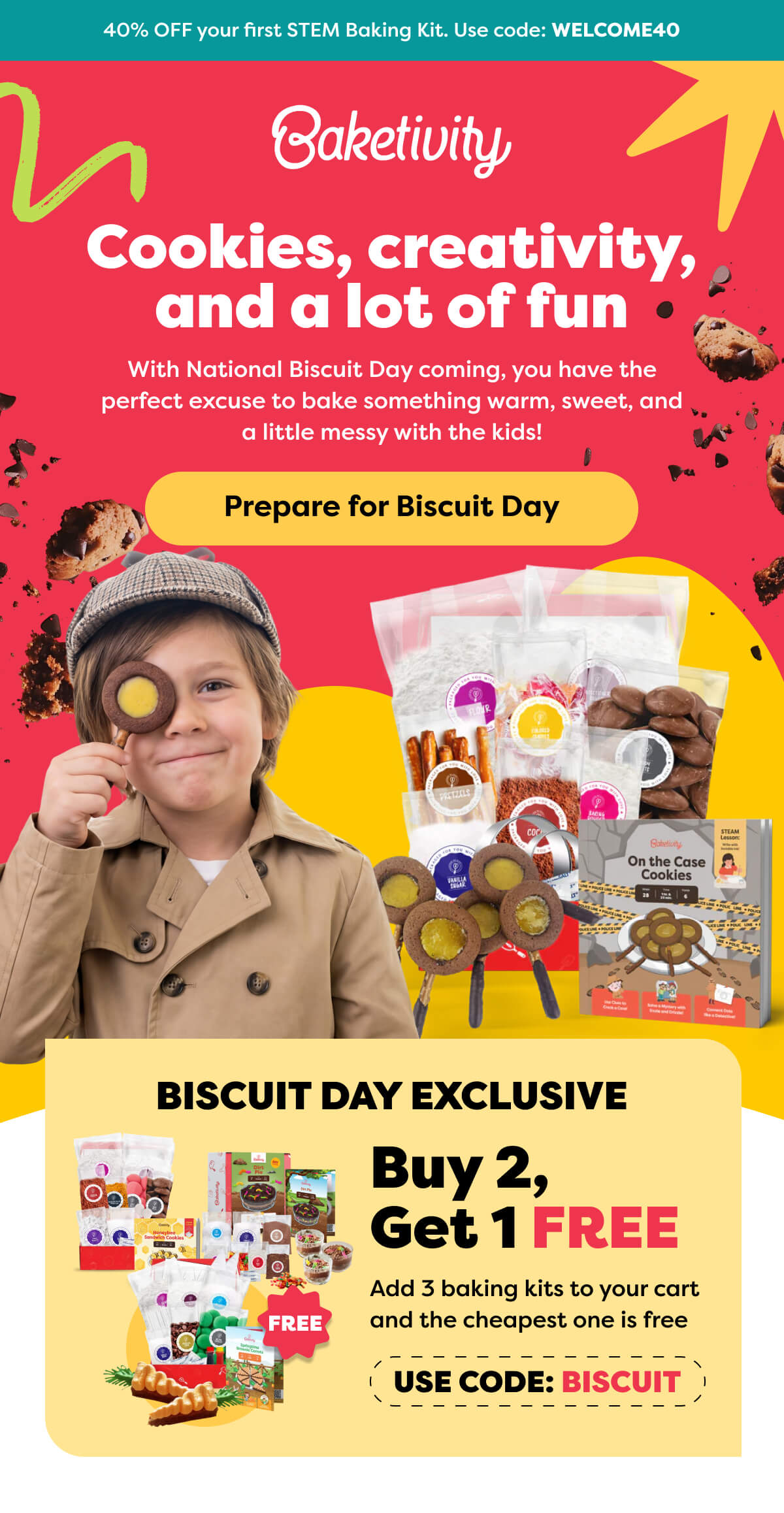 With National Biscuit Day coming, you have the perfect excuse to bake something warm, sweet, and a little messy with the kids!