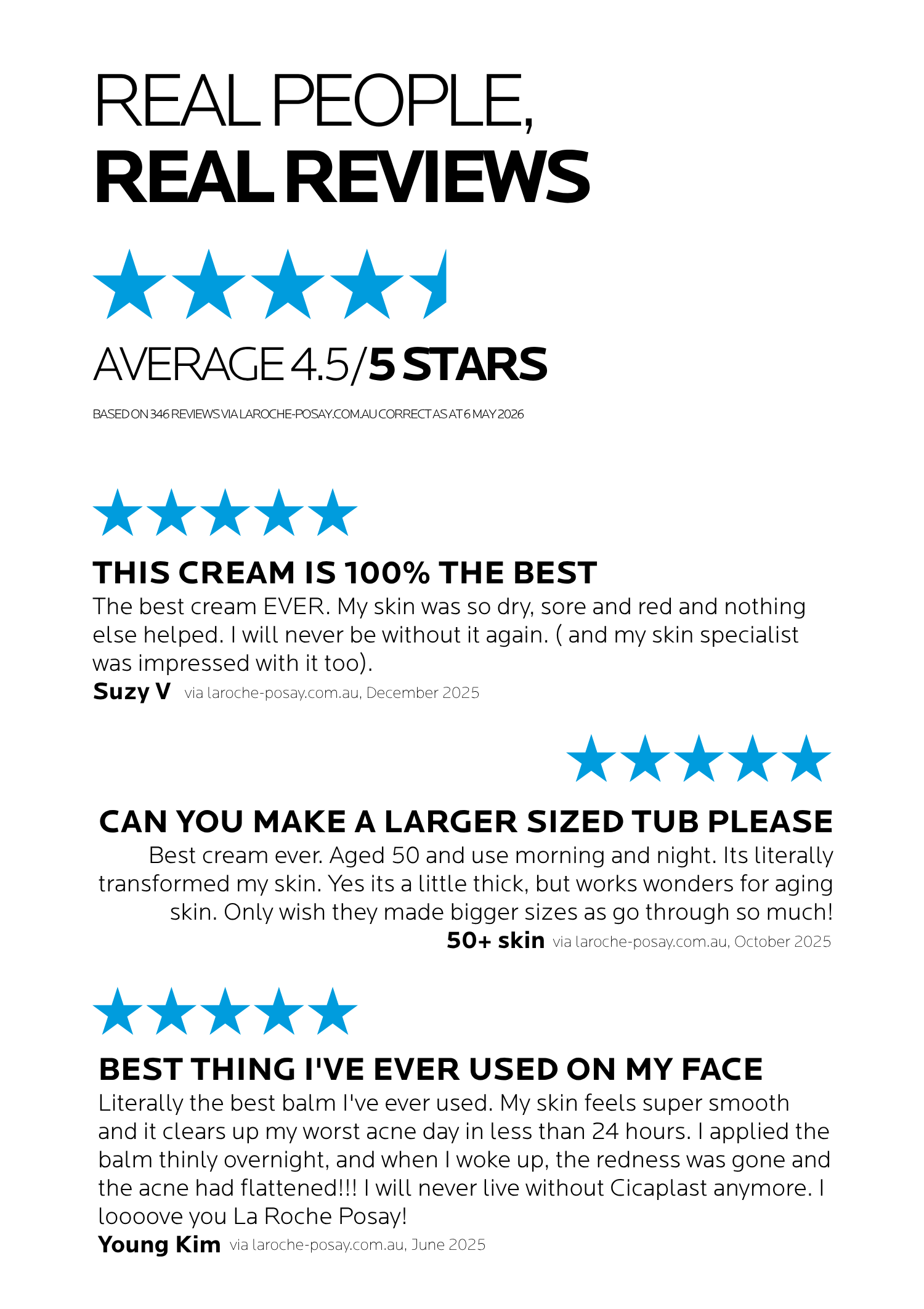 Real people, real reviews