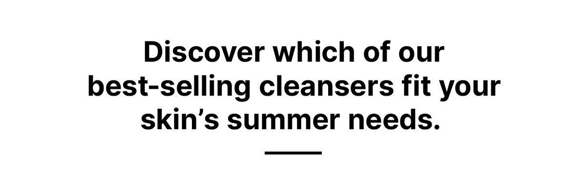 Skin's Summer Needs