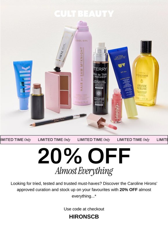20% OFF starts now!