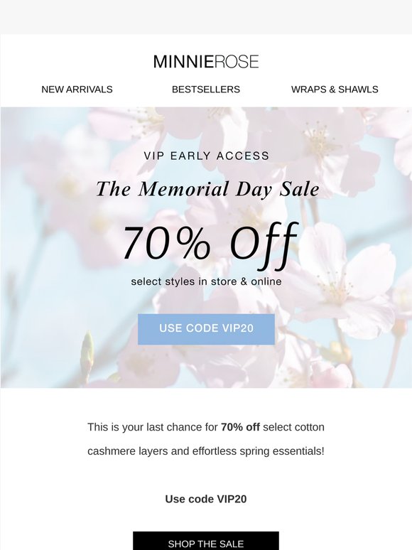 70% Off Ends Tonight!