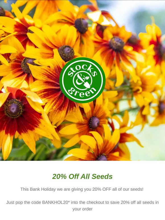 20% OFF ALL SEEDS 👀