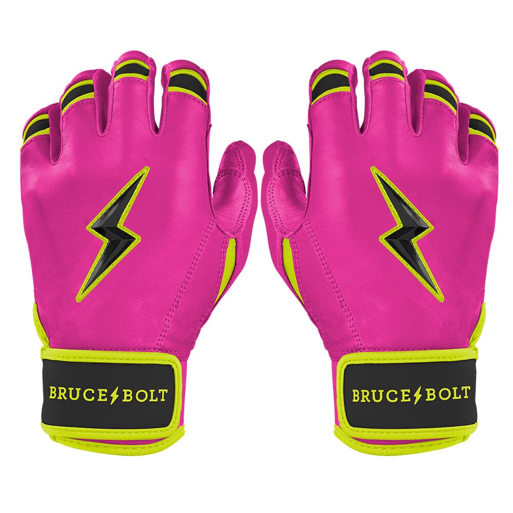 Bear Series Short Cuff Batting Gloves | Pink Lightning