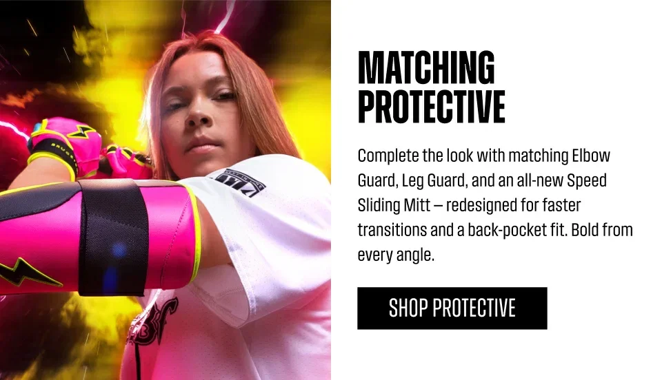 Matching Protective. Complete the look with matching Elbow Guard, Leg Guard, and an all-new Speed Sliding Mitt - redesigned for faster transitions and a back-pocket fit. Bold from every angle. Shop Protective.