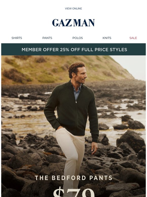 Shop $79 Bedford Cord Pants