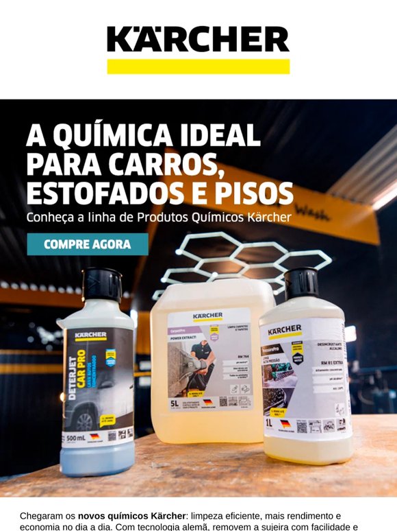 A qualidade Kärcher também está nos químicos 🫧💛