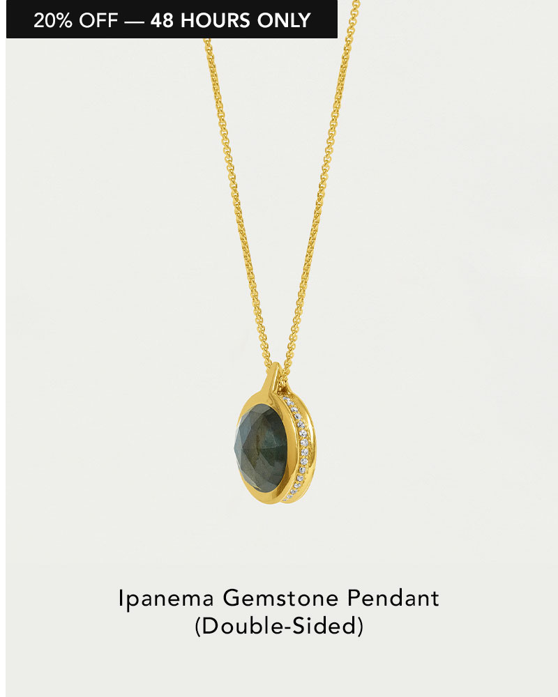 Ipanema Gemstone Pendant (Double-Sided).