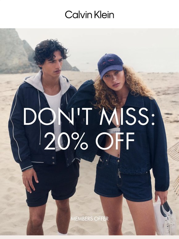Don't Miss: 20% Off