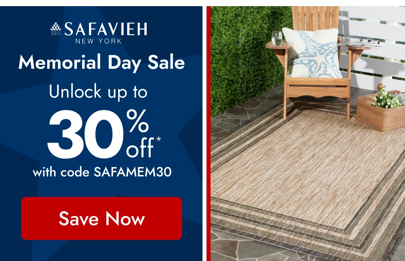 Safavieh: Don’t Miss Out! Save Big on Rugs & Outdoor Furniture