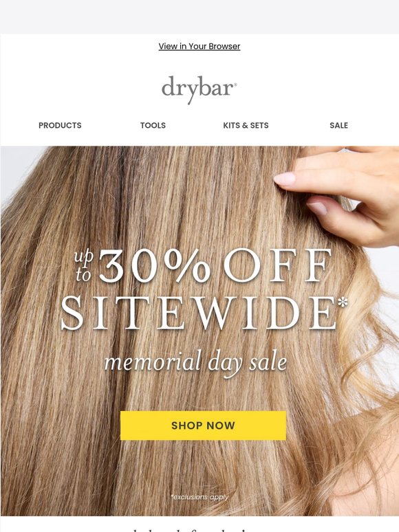 UP TO 30% OFF SITEWIDE!