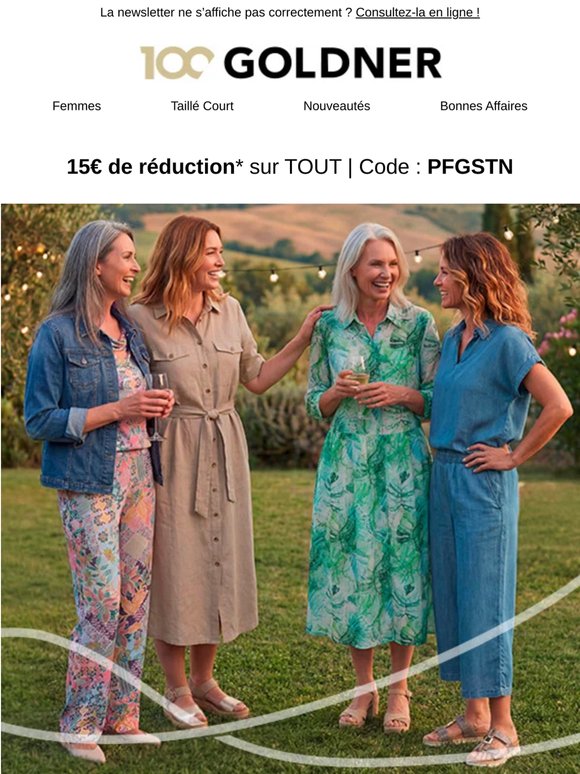 🔔 15€ de réduction pour votre shopping du jour