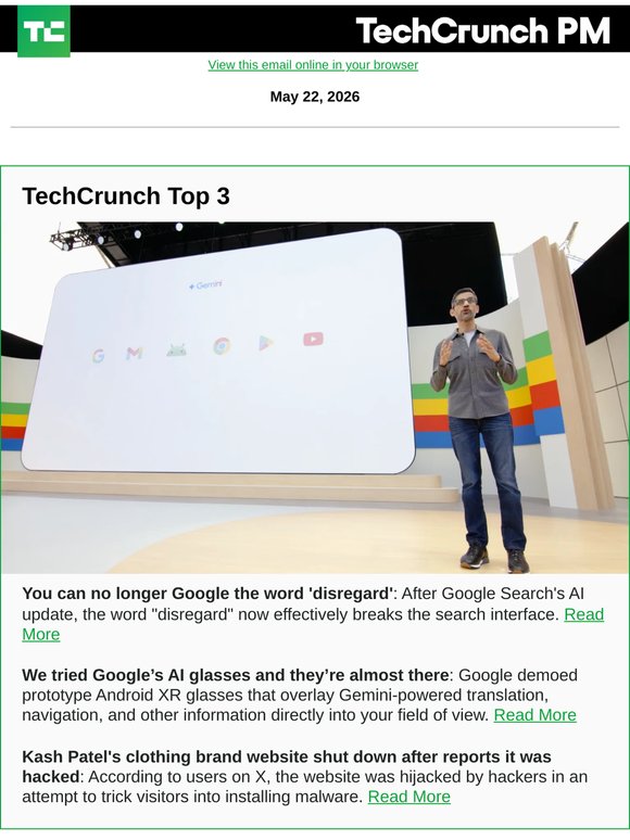 You can no longer Google the word 'disregard'