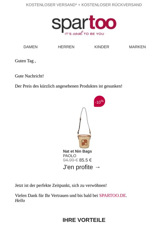 📉 Der Preis des Artikels, der Sie interessiert, ist gesunken!