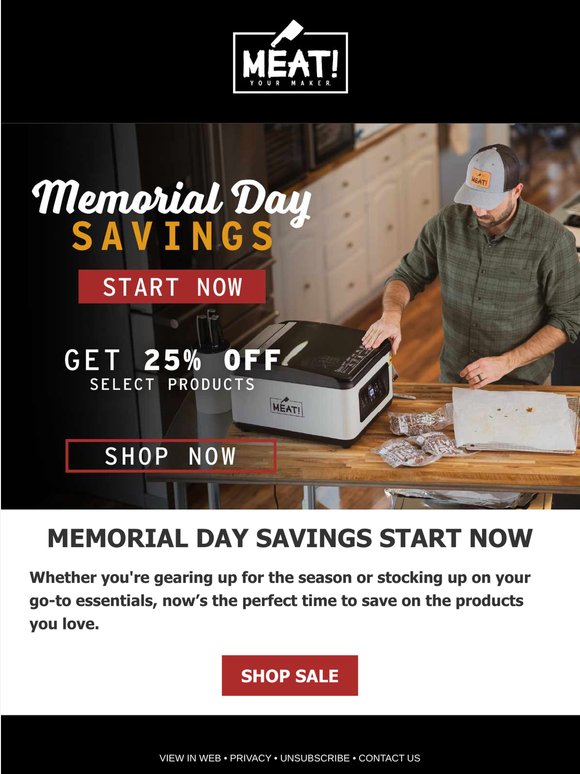 Celebrate Memorial Day with Big Savings