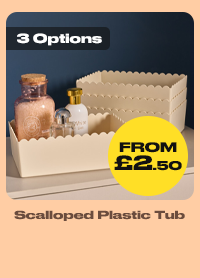 Scalloped Plastic Tub