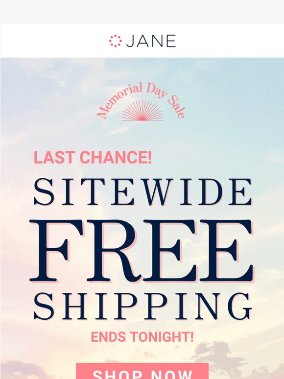 Ends today: Free Shipping Sitewide! ⭐