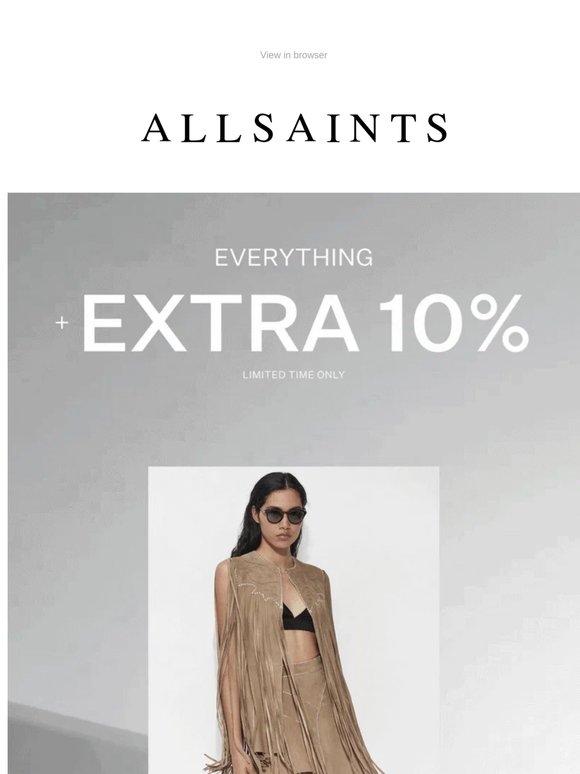 Now Take An Extra 10% Off Everything