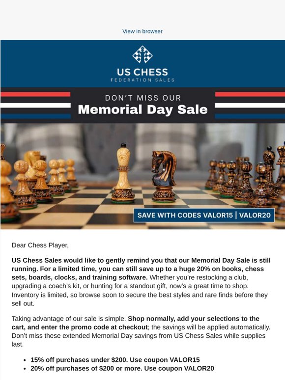 Don't Miss Massive Memorial Day Savings