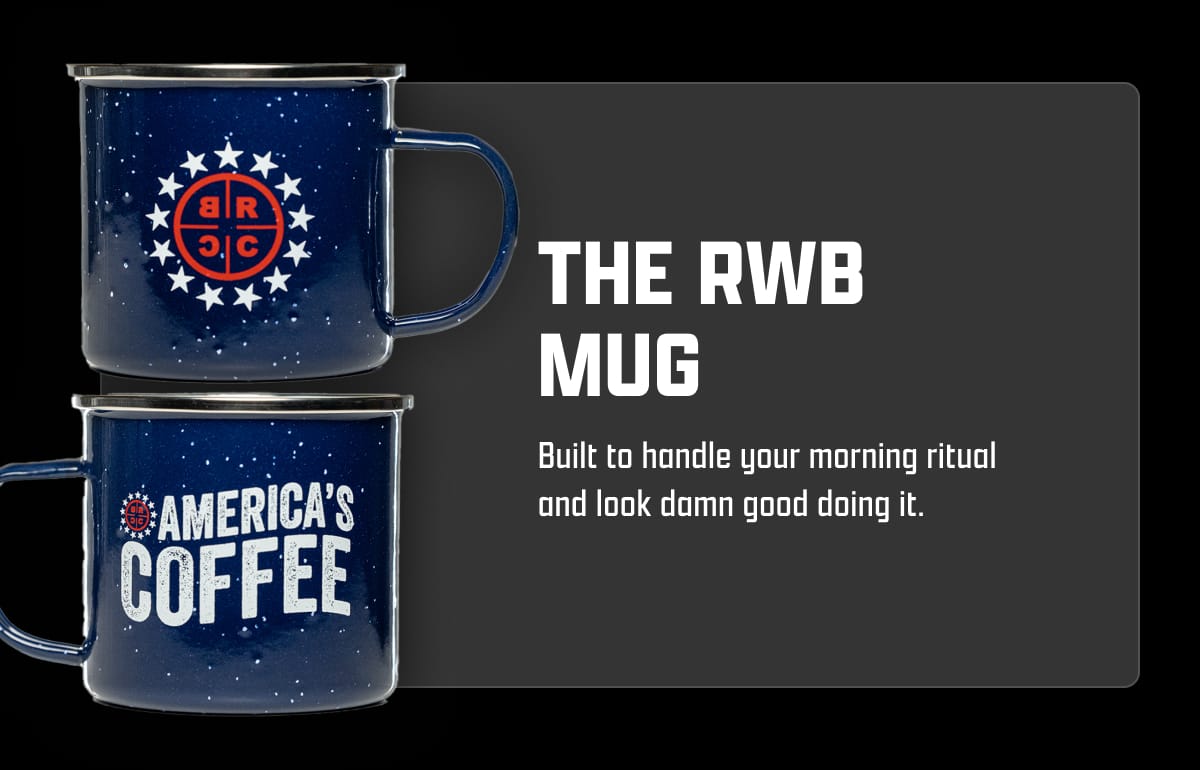 The RWB Mug: Built to handle your morning ritual and look damn good doing it.