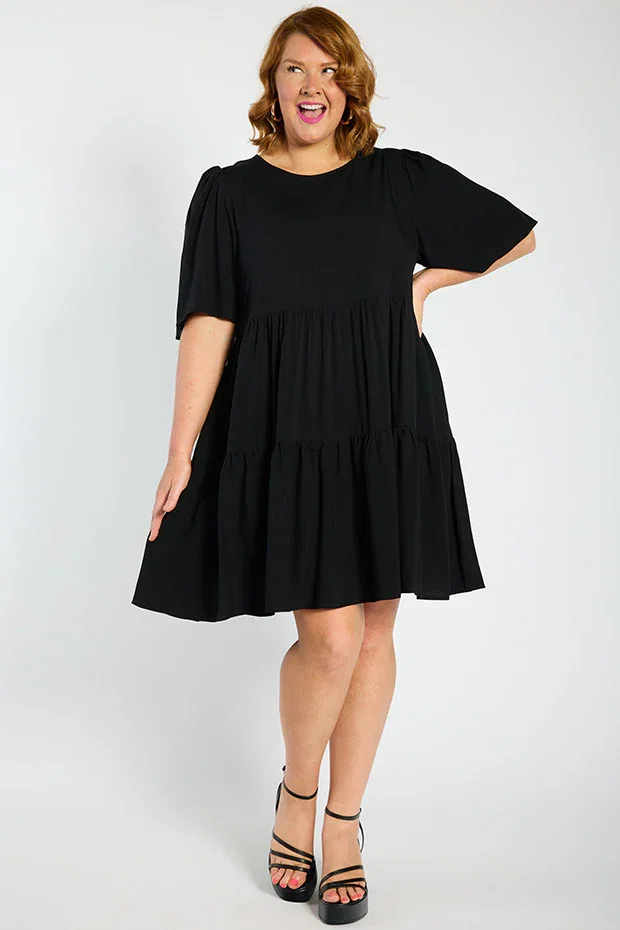 Image of Izzie Black Dress
