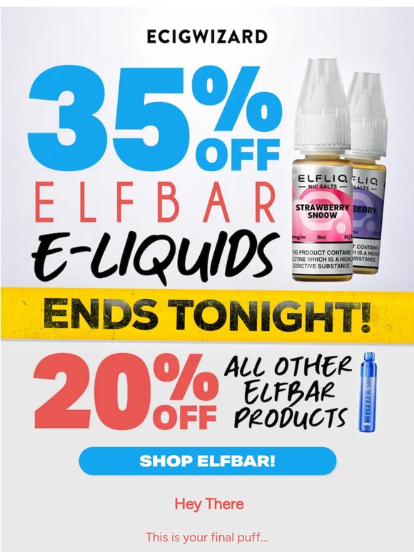 Up To 35% Off All Elfbar!