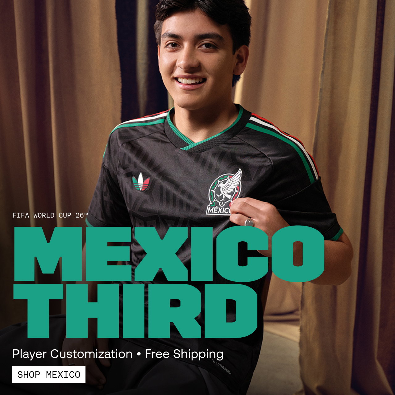 Shop Mexico FIFA World Cup 26™ Third Jerseys