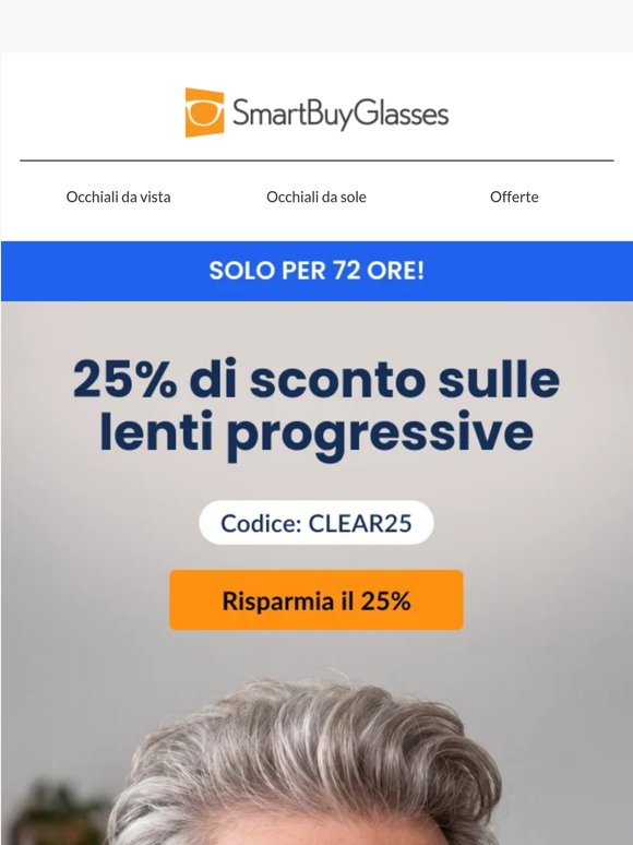 Stai pensando alle lenti progressive? Parti da qui