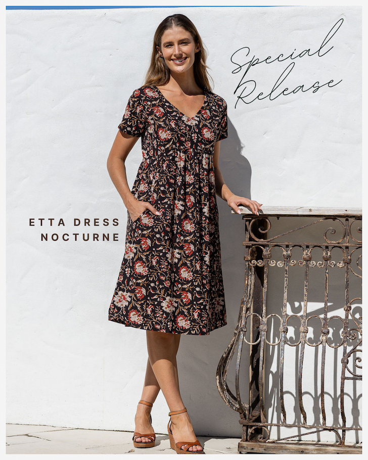 women wearing a cotton brown summer dress