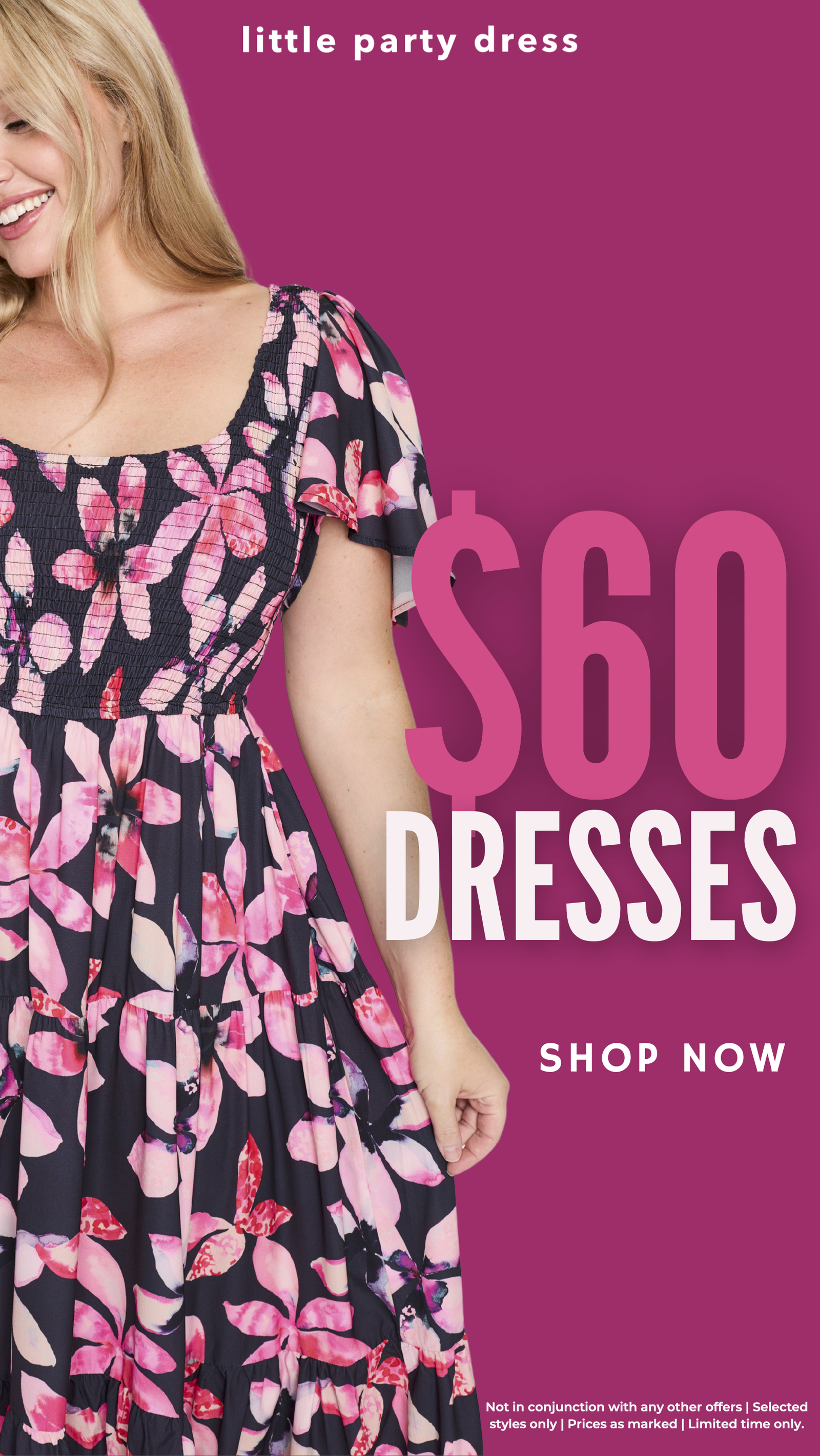 SHOP $60 Dresses - Limited Time