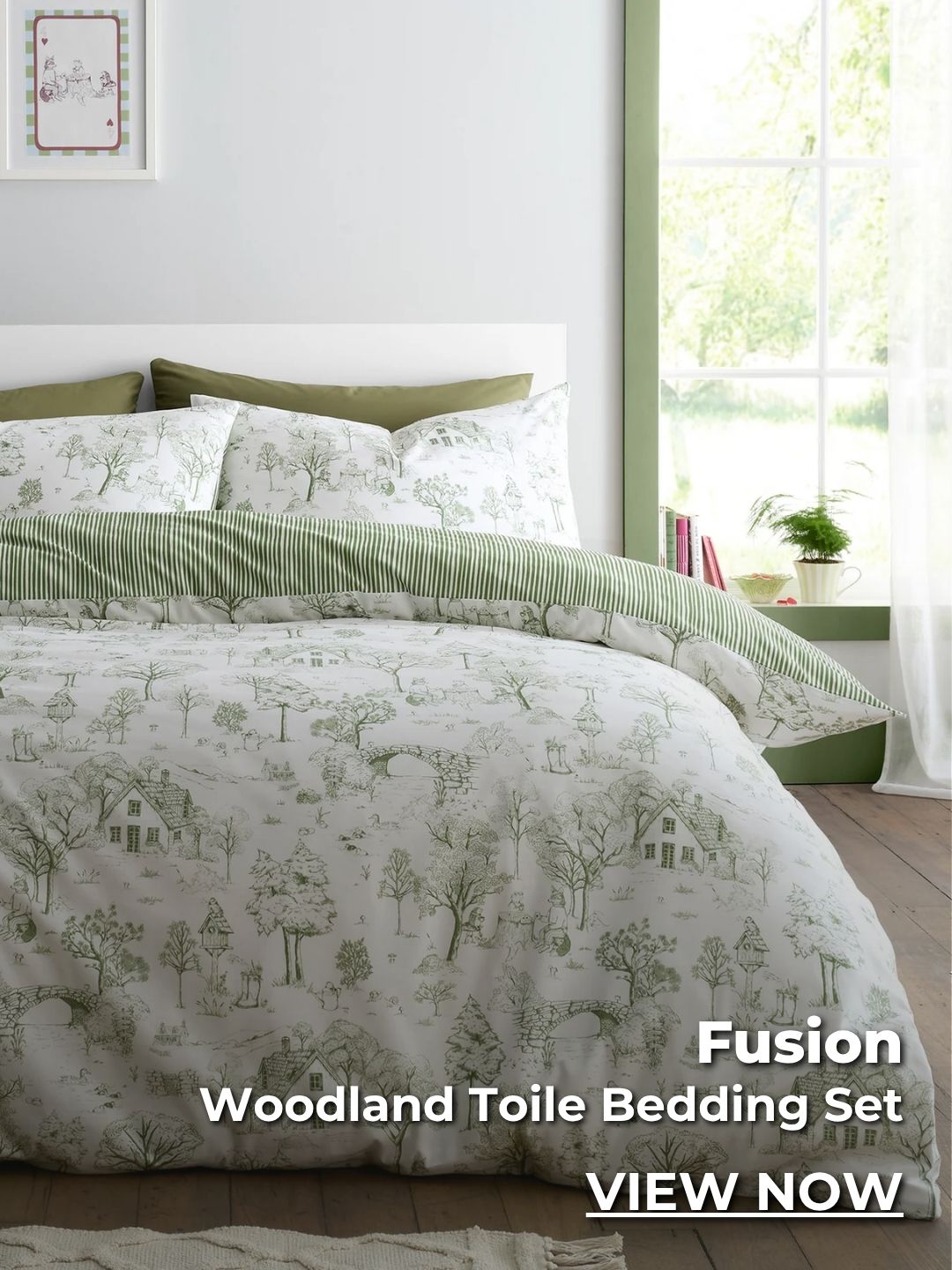 Fusion Woodland Toile Bedding Set