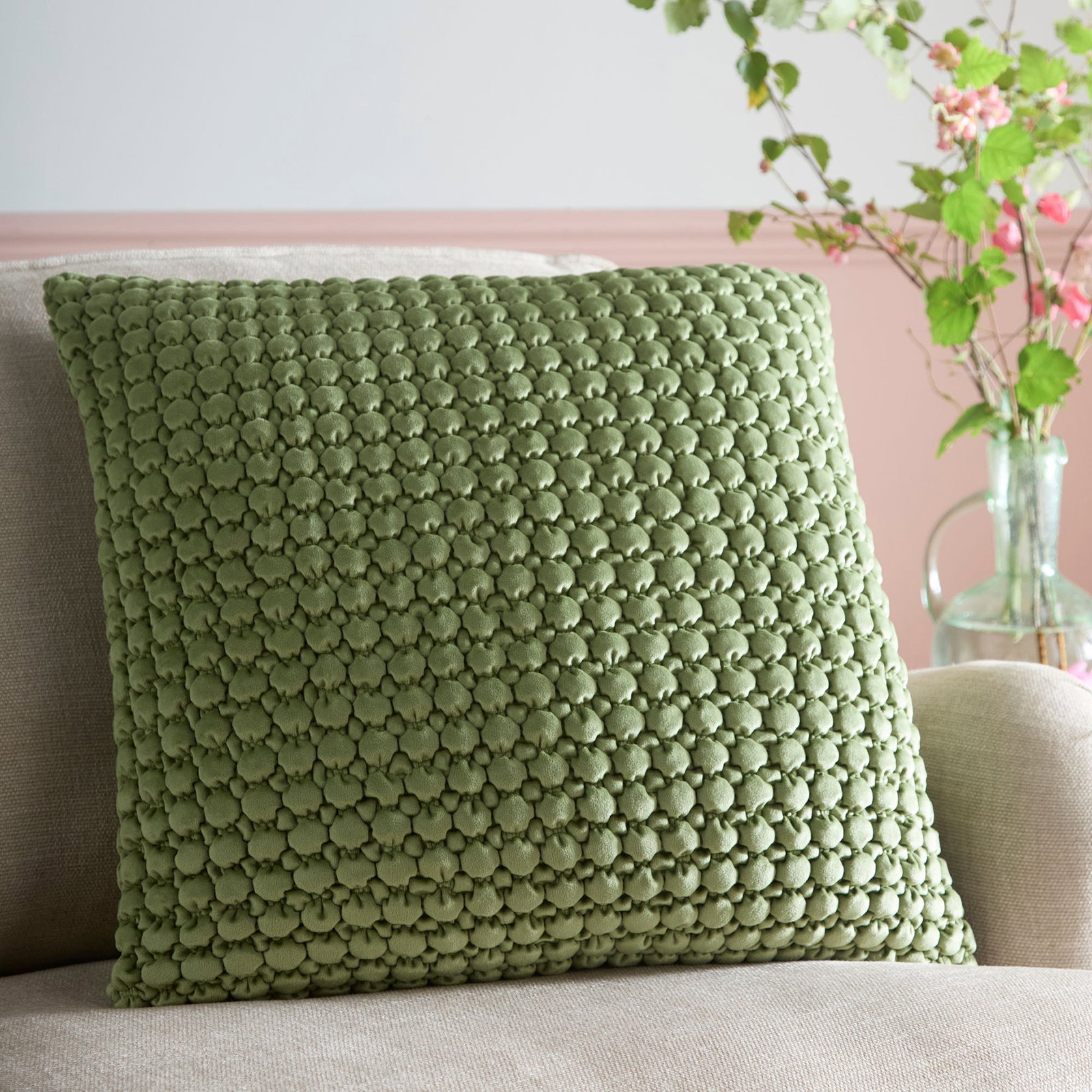Bobble Velvet Cushion