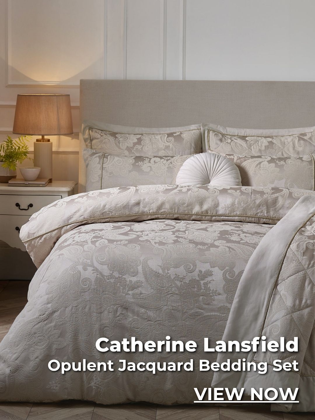 Catherine Lansfield Opulent Jacquard Bedding Set