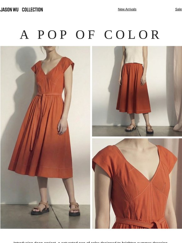 A Pop of Apricot