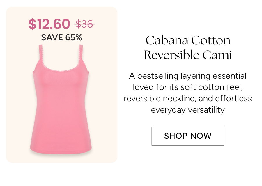 Cabana Cotton Reversible Cami