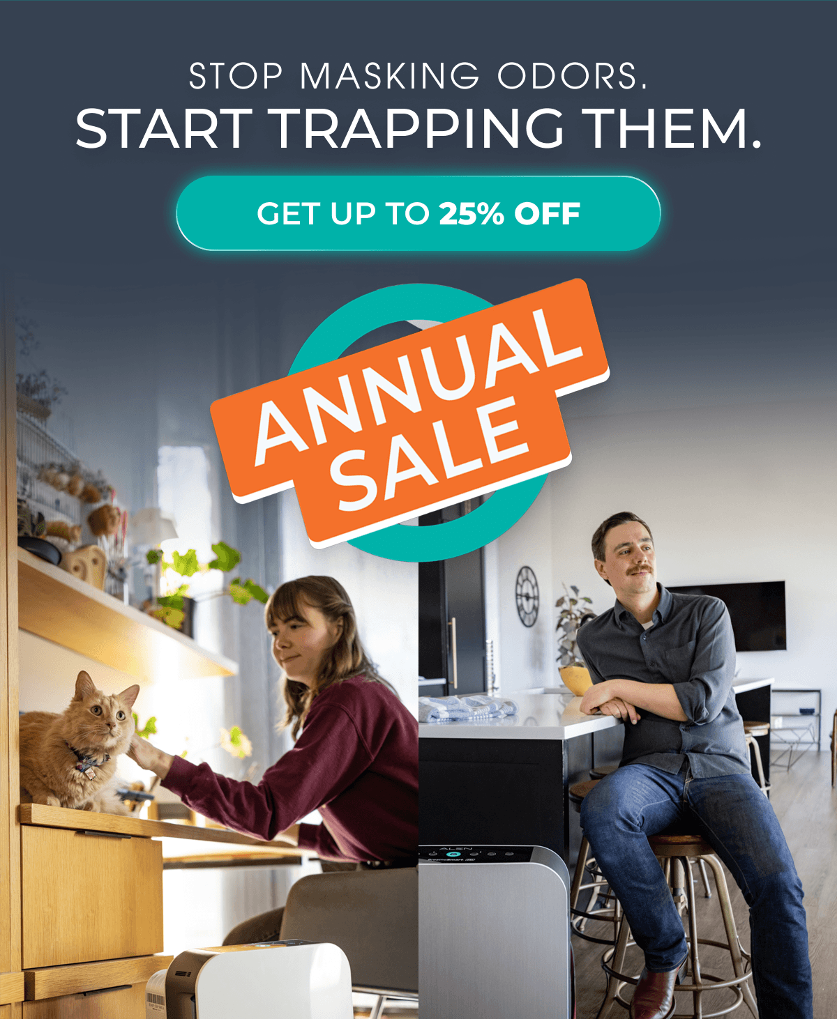 Stop Masking Odors. Start Trapping Them.