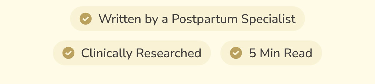 Written by a Postpartum Specialist | Clinically Researched | 5 Min Read
