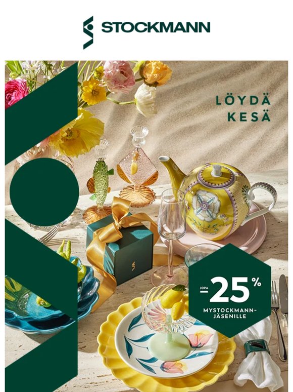 Lahjat kesän juhliin jopa −25 %