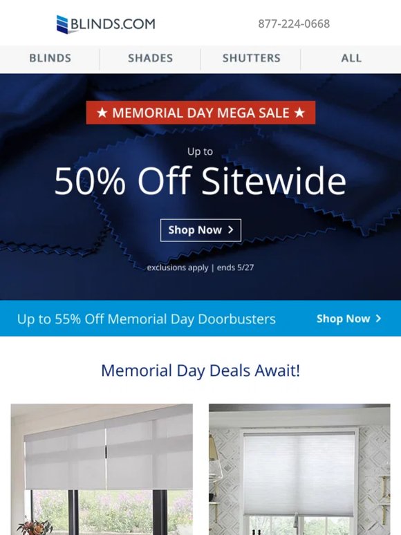 Big Memorial Day savings!