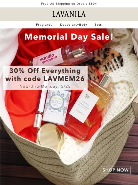 Shop Our Memorial Day Sale! 🏖️