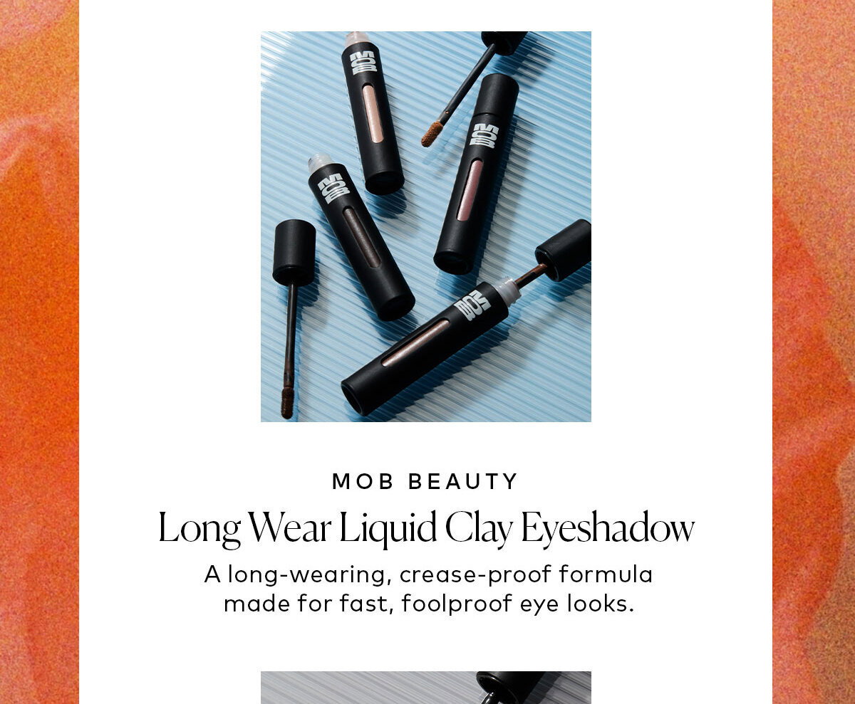 A long-wearing, crease-proof formula made for fast, foolproof eye looks. Shop MOB Beauty Long Wear Liquid Clay Eyeshadows at Beautylish.com