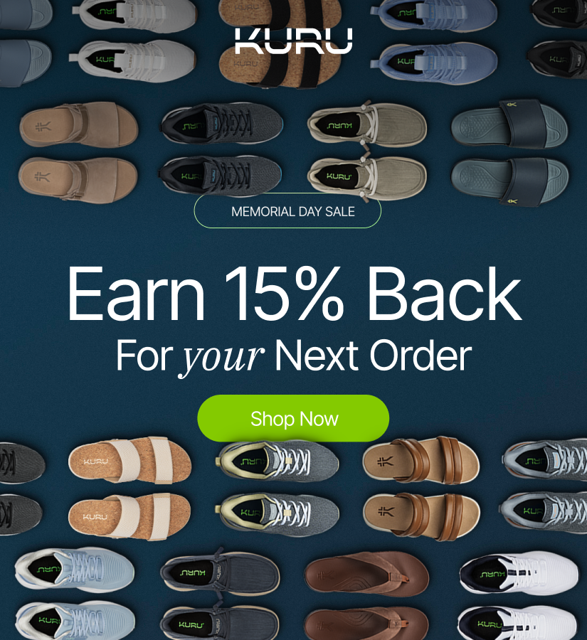 Memorial Day Sale - Earn 15% KURU Cash Every Order