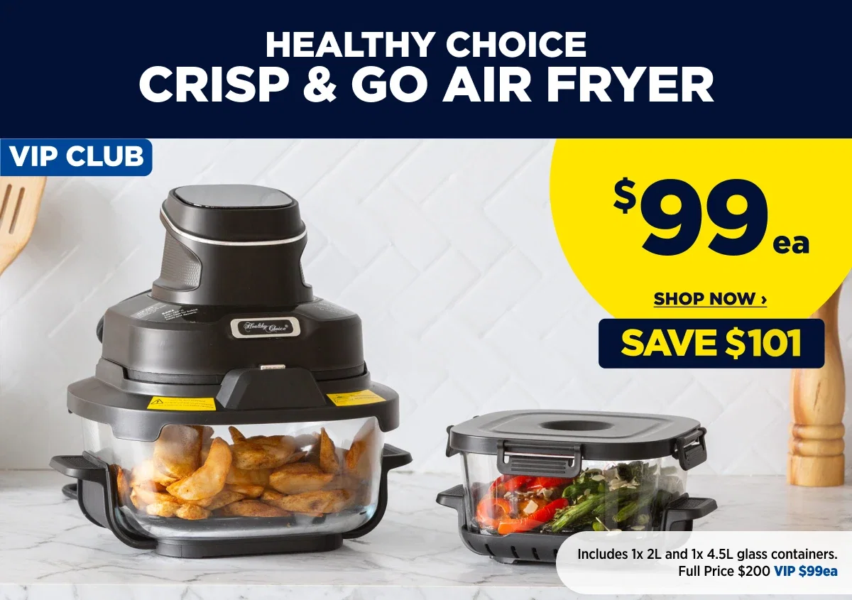 HEALTHY CHOICE CRISP & GO AIR FRYER