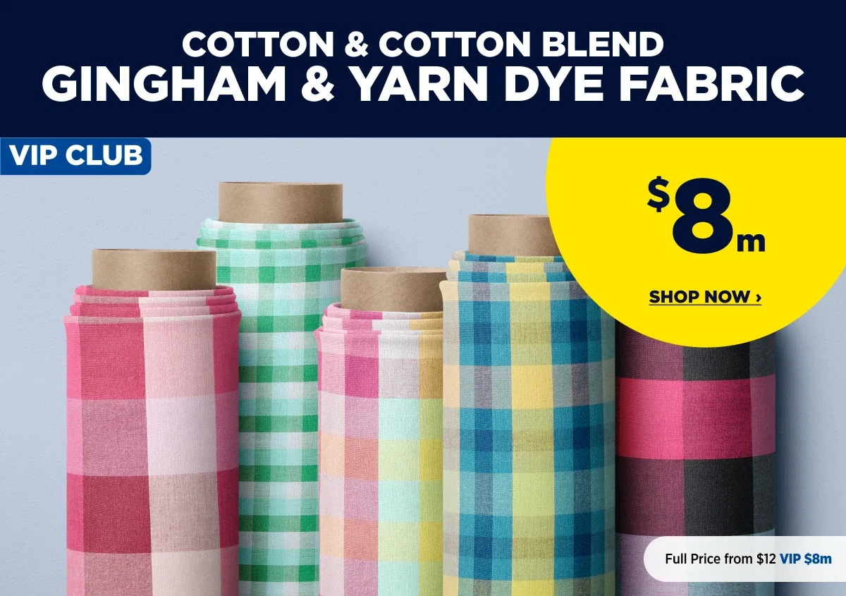 COTTON & BLEND COTTON GINGHAM & YARN DYE FABRIC