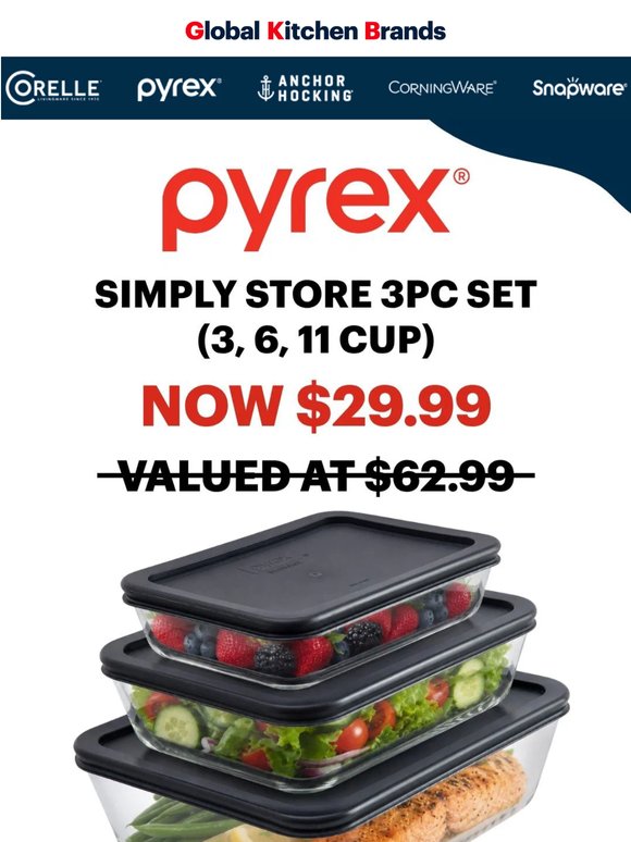🔥Prep, Store & Stack — Pyrex Simply Store Now on Sale🔥