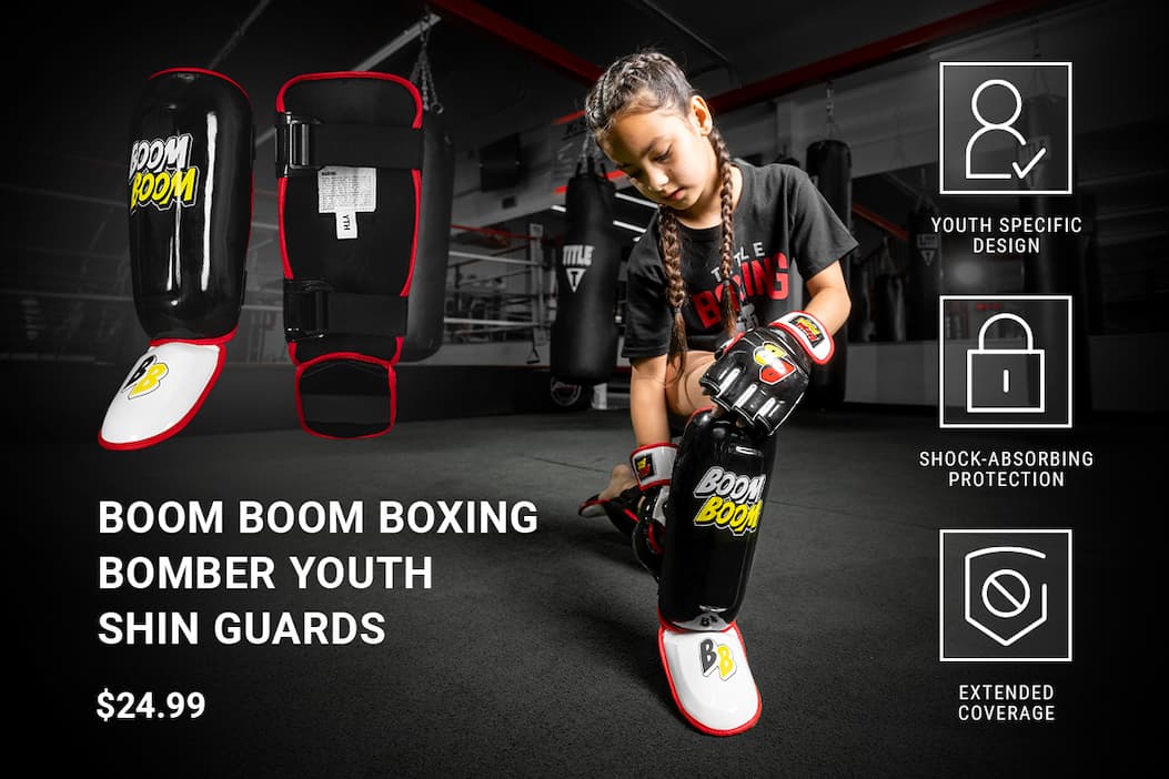 SHOP BOOM BOOM BOXING BOMBER YOUTH SHIN GUARDS