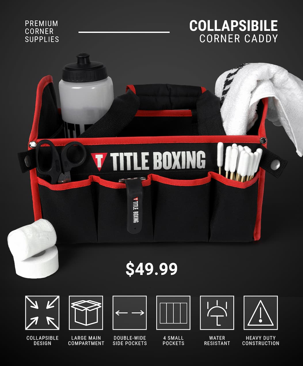 SHOP TITLE BOXING COLLAPSIBLE CORNER CADDY
