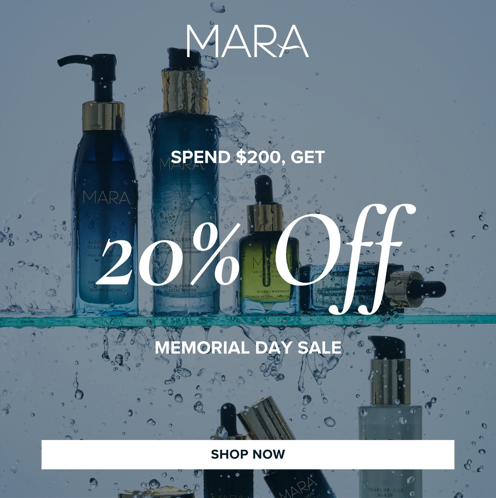 Spend $200, Get 20% Off Memorial Day Sale