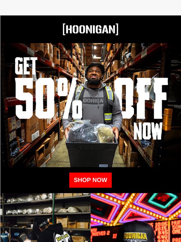 ALMOST EVERYTHING IS 50% OFF