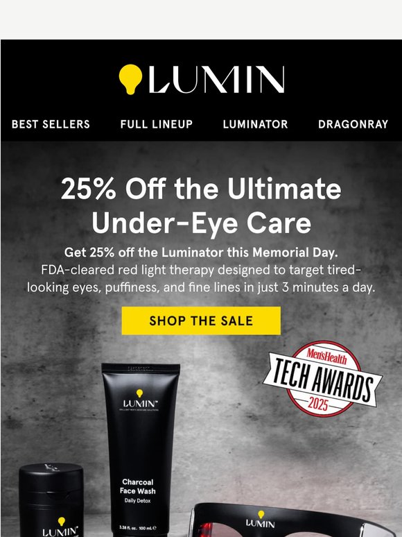Get 25% Off The Luminator This Memorial Day!