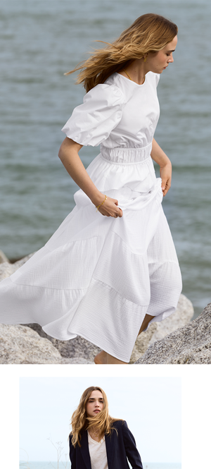 Rhoda Organic Cheesecloth Tiered Maxi Skirt